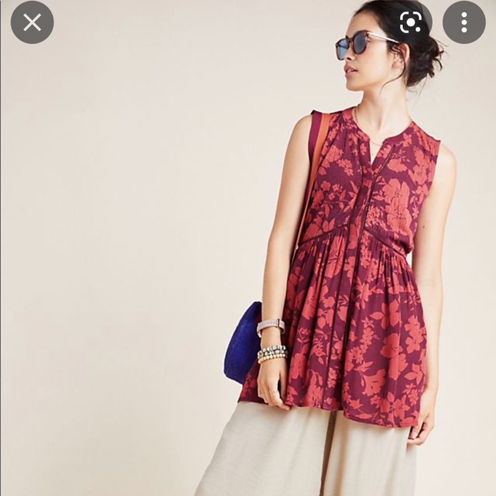 ANTHROPOLOGIE NIA TUNIC SIZE M